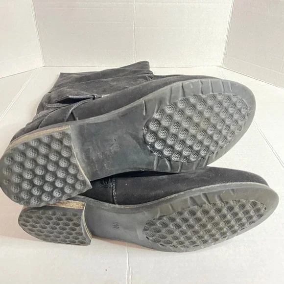 Black Knee-High Leather Boots - Picture 7 of 10